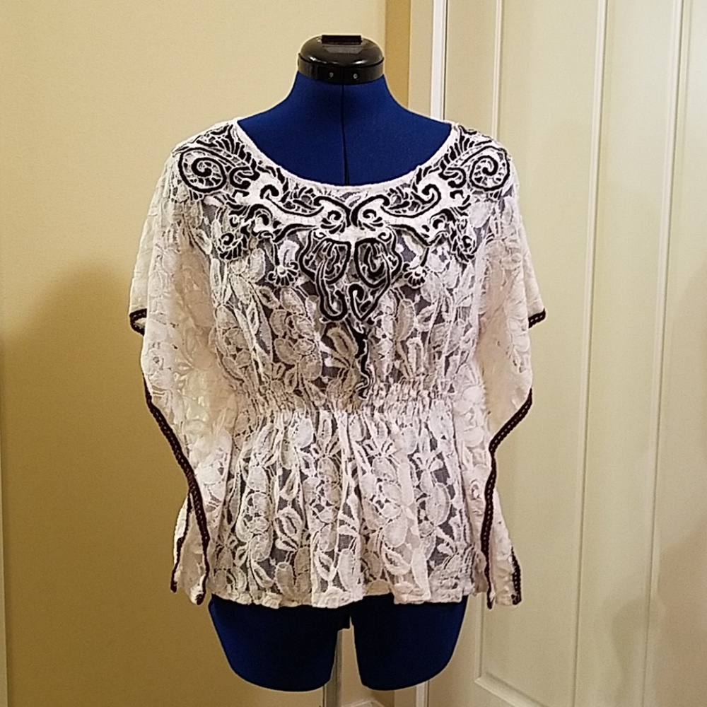 Cream Lace Tunic